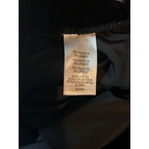 Petite Sophisticate Women's Size P Black Zip Velour Hoodie Jacket - Picture 6 of 8